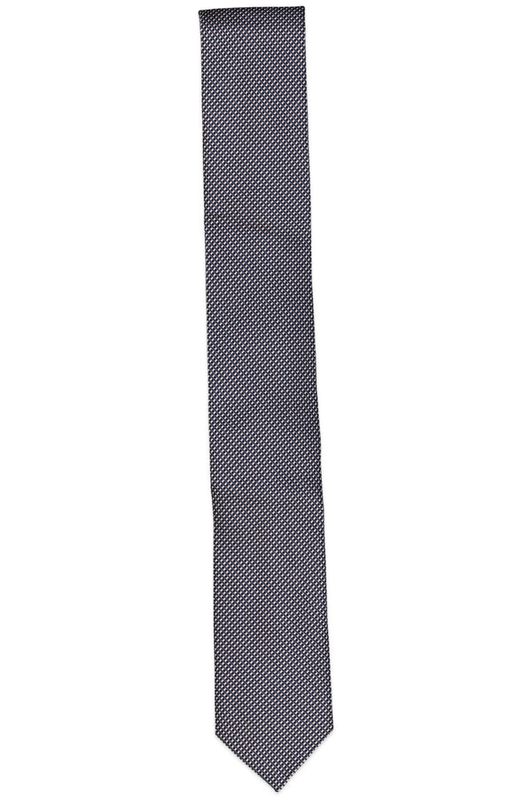 Hugo Textured Micro Dash Silk Skinny Tie Light Pink