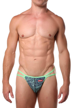 Hunk² Blue/Green Chaos Espace² Thong thumbnail 1