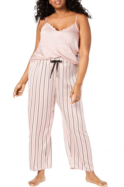 INC International Concepts PLUS Scalloped Neck Camisole PJ Top in Sandy Blush thumbnail 4