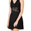 INC International Concepts Ultra Soft Lace Detail Chemise in Deep Black