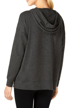 Ideology Charcoal Heather Flocked Hoodie thumbnail 2