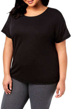 Ideology PLUS Black Noir Crisscross Back Tee thumbnail 1