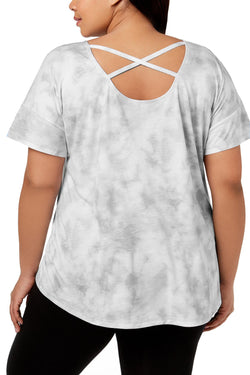 Ideology PLUS Grey-Wash Crisscross-Back Tee thumbnail 2