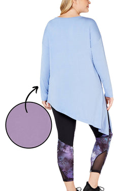 Ideology PLUS Lilac-Moon Modal Asymmetrical Top thumbnail 3