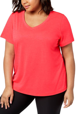 Ideology PLUS Tropical-Melon RapiDry Performance V-Neck Tee thumbnail 1