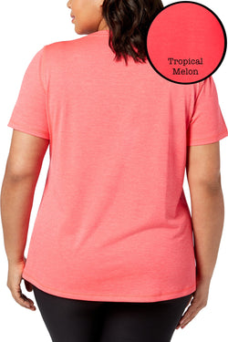 Ideology PLUS Tropical-Melon RapiDry Performance V-Neck Tee thumbnail 3