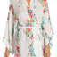In Bloom By Jonquil Floral Wrap Robe in Ivory
