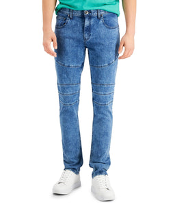 Inc International Concepts Acid-washed Biker Jeans Medium Wash thumbnail 1