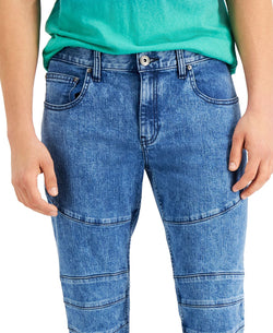 Inc International Concepts Acid-washed Biker Jeans Medium Wash thumbnail 4