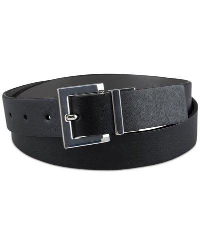 Inc International Concepts Faux-leather Reversible Crocodile Embossed Belt Black/Grey