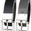 Inc International Concepts Faux-leather Reversible Crocodile Embossed Belt Black/Grey
