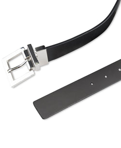 Inc International Concepts Faux-leather Reversible Crocodile Embossed Belt Black/Grey thumbnail 4