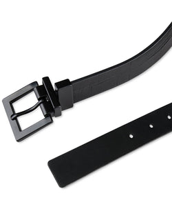 Inc International Concepts Faux-leather Reversible Crocodile Embossed Belt Black thumbnail 4