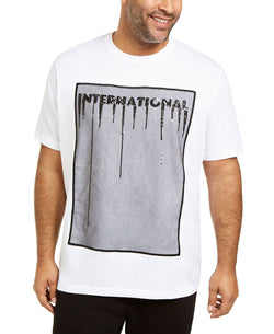 Inc International Concepts Inc Big & Tall Bensi Graphic T-shirt White Pure thumbnail 1