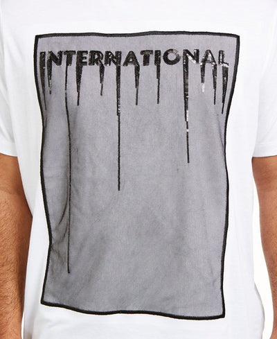 Inc International Concepts Inc Big & Tall Bensi Graphic T-shirt White Pure