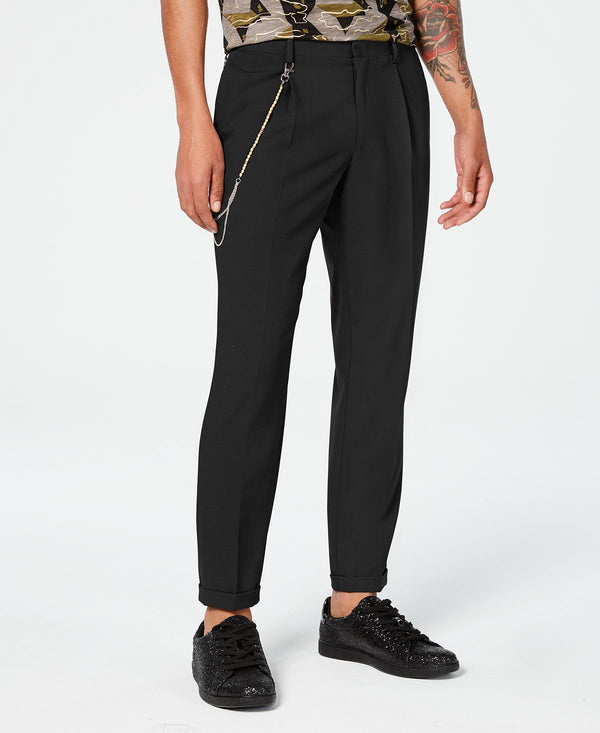 Inc International Concepts Inc Slim-fit Pleated Pants Deep Black