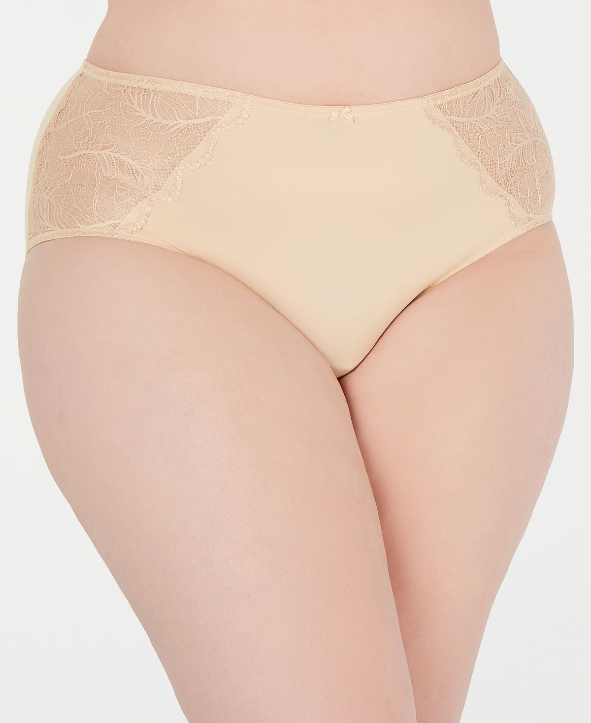 Inc International Concepts Inc Wo Plus Lace-trim Hipster Frappe