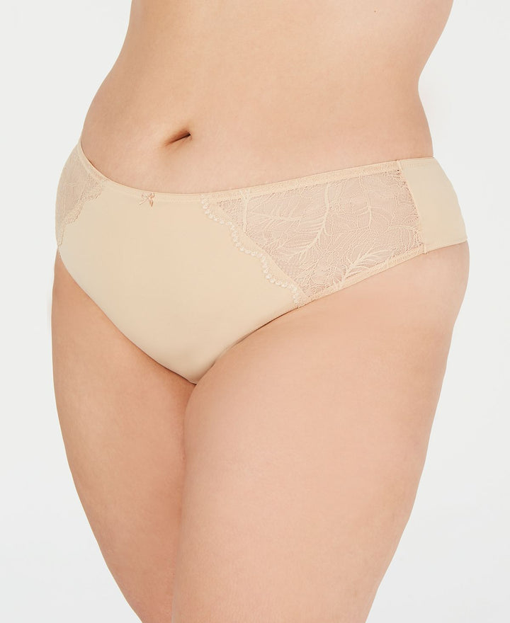 Inc International Concepts Inc Wo Plus Lace-trim Thong 100060576 Frappe