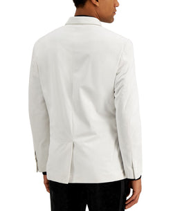 Inc International Concepts Rick Double Breasted Velvet Blazer Off White thumbnail 2