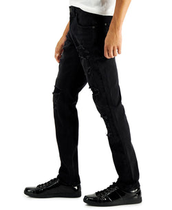 Inc International Concepts Skinny-fit Destroyed Jeans Black Wash thumbnail 3