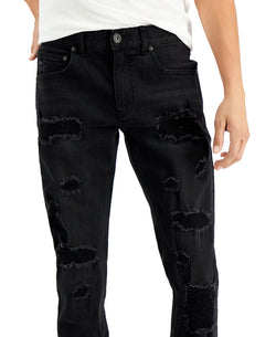 Inc International Concepts Skinny-fit Destroyed Jeans Black Wash thumbnail 4