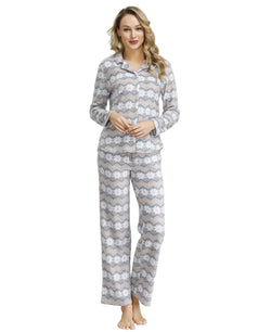 Ink+ivy Ink+ivy Wo Notch Pajama Top With The Lounge Pant Set Multi 1 thumbnail 2