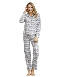 Ink+ivy Ink+ivy Wo Notch Pajama Top With The Lounge Pant Set Multi 1 thumbnail 3