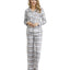 Ink+ivy Ink+ivy Wo Notch Pajama Top With The Lounge Pant Set Multi 1