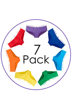 InnerBalanceWear 7-Chakra Affirmation Hipster 7-Pack Set thumbnail 1