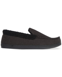 Isotoner Brushed Knit or Plaid Lewis Moccasin Slipper with Fleece Lining and Memory Foam thumbnail 2