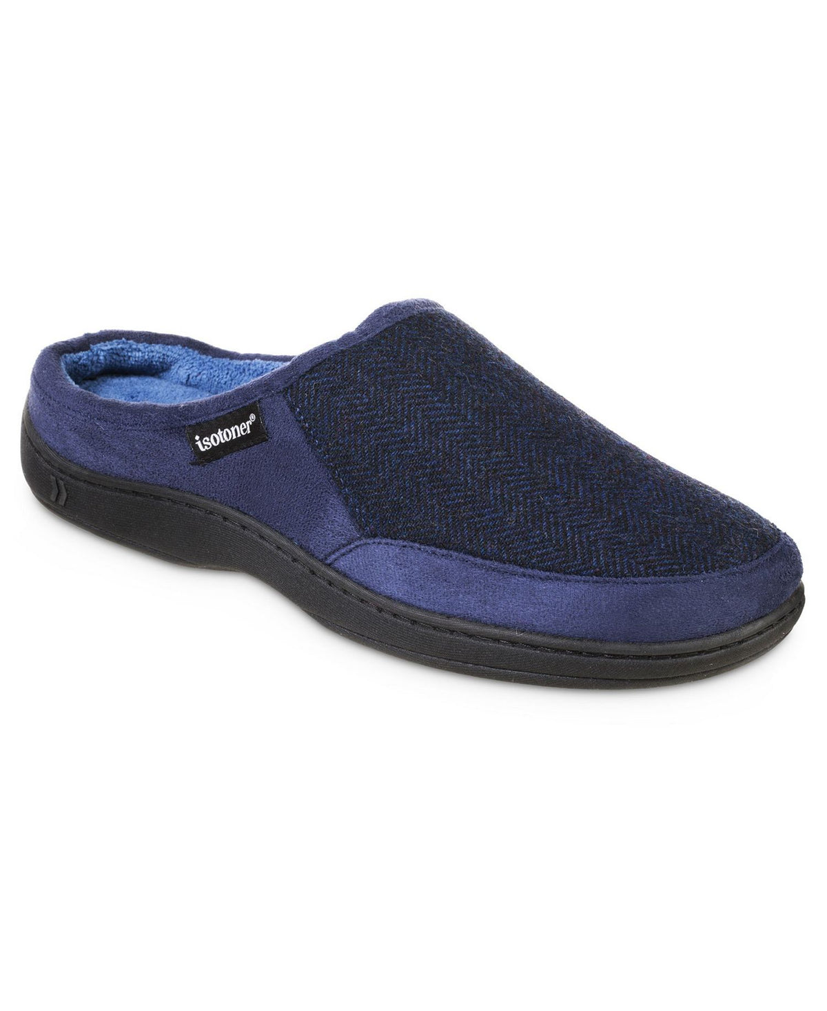 Isotoner Herringbone Logan Hoodback Slipper