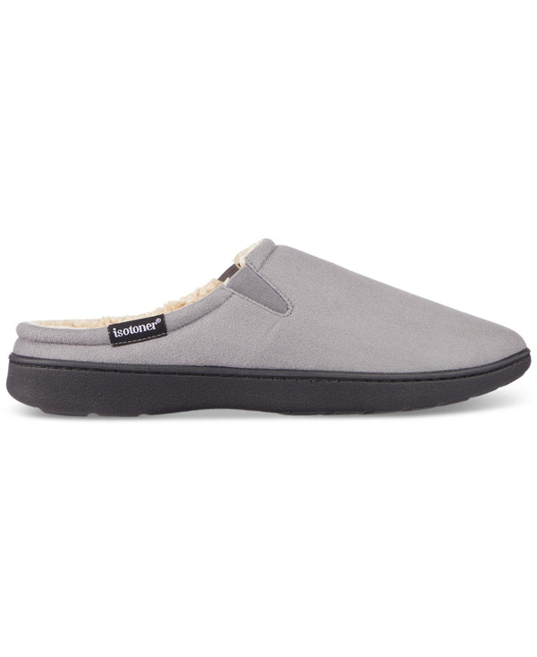 Isotoner Microsuede Hoodback Slipper - Ash