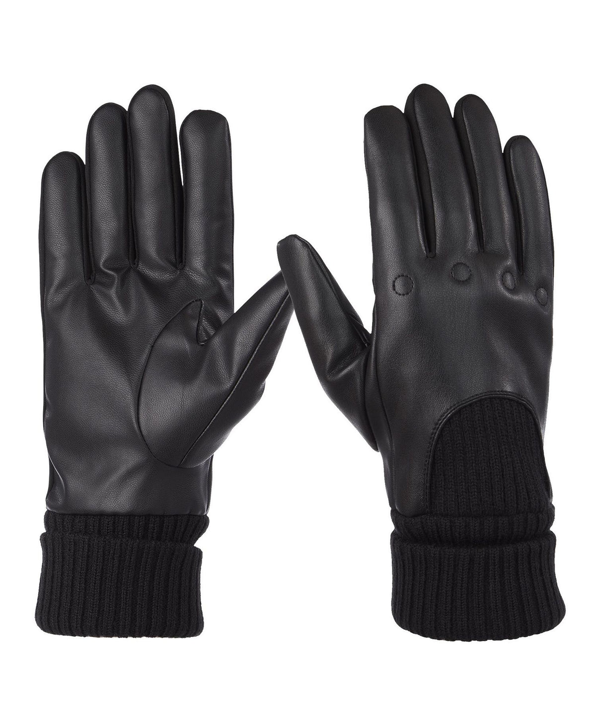 Isotoner Signature Artificial Leather Driver Touchscreen Gloves