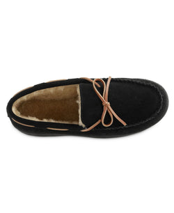 Isotoner Signature Genuine Suede Moccasin Comfort Slipper with Berber lining thumbnail 4