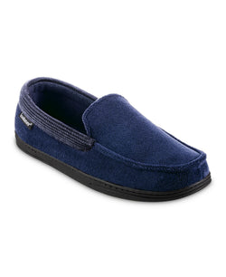 Isotoner Signature Microterry and Waffle Travis Moccasin Slippers thumbnail 1