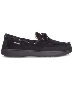 Isotoner Water Repellent Microsuede Carter Boater Moccasin Slipper with Memory Foam thumbnail 4