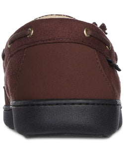Isotoner Water Repellent Microsuede Carter Boater Moccasin Slipper with Memory Foam thumbnail 4