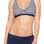 JAG Tiki Twist Front Crossback Bikini Top in Navy