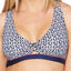 JAG Tiki Twist Front Crossback Bikini Top in Navy