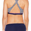 JAG Tiki Twist Front Crossback Bikini Top in Navy