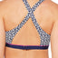 JAG Tiki Twist Front Crossback Bikini Top in Navy