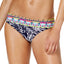 JAG Tropical Palm Retro Hipster Bikini Bottom in Navy/Bleu Marine