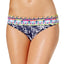 JAG Tropical Palm Retro Hipster Bikini Bottom in Navy/Bleu Marine