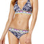 JAG Tropical Palm Retro Hipster Bikini Bottom in Navy/Bleu Marine