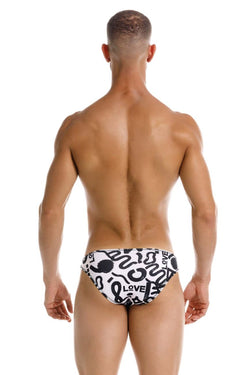 JOR Men's Underwear 2186 Love Bikini Color Printed thumbnail 3