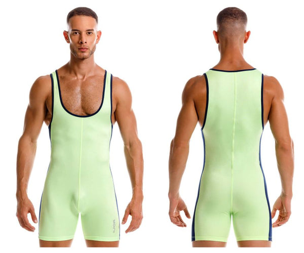 JOR Men's active and swimwear 2216 Fighter Bodysuit Color Green