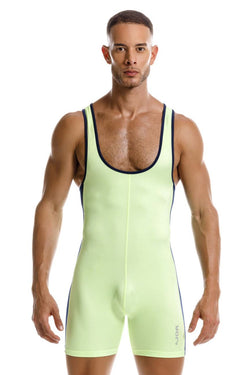 JOR Men's active and swimwear 2216 Fighter Bodysuit Color Green thumbnail 2