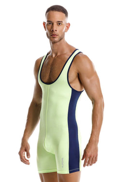 JOR Men's active and swimwear 2216 Fighter Bodysuit Color Green thumbnail 4