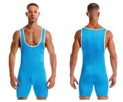 JOR Men's active and swimwear 2216 Fighter Bodysuit Color Turquoise thumbnail 1