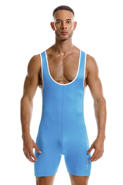 JOR Men's active and swimwear 2216 Fighter Bodysuit Color Turquoise thumbnail 2